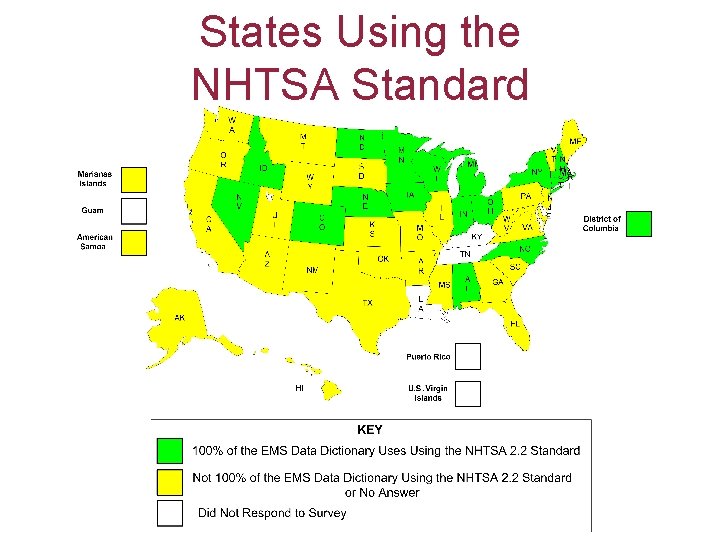 States Using the NHTSA Standard 