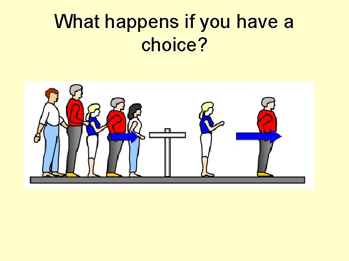 What happens if you have a choice? 