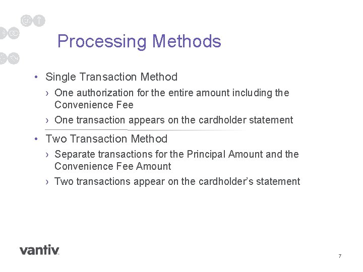 Processing Methods • Single Transaction Method › One authorization for the entire amount including