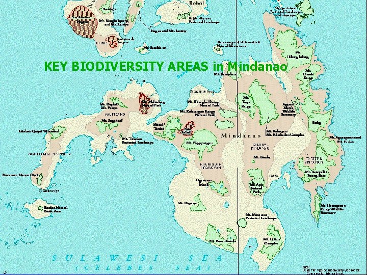 KEY BIODIVERSITY AREAS in Mindanao 