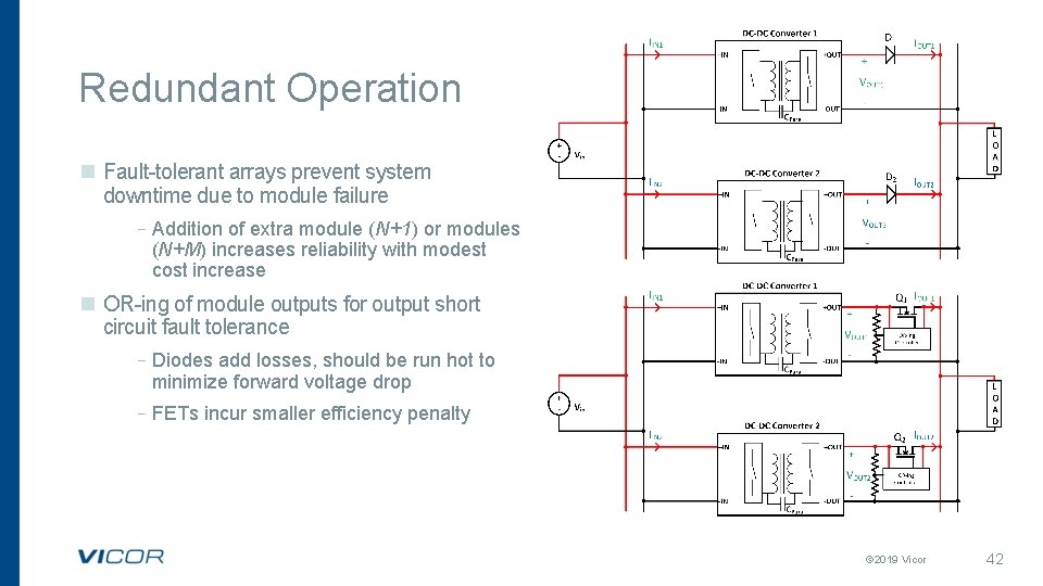 Redundant Operation n Fault-tolerant arrays prevent system downtime due to module failure –Addition of Redundant Operation n Fault-tolerant arrays prevent system downtime due to module failure –Addition of