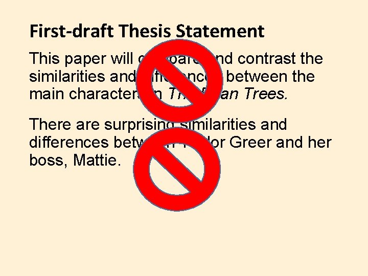 First-draft Thesis Statement This paper will compare and contrast the similarities and differences between First-draft Thesis Statement This paper will compare and contrast the similarities and differences between