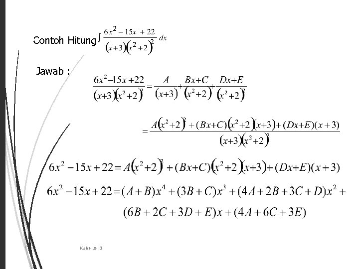 26 Contoh Hitung Jawab : Kalkulus IB 