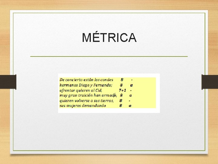 MÉTRICA 