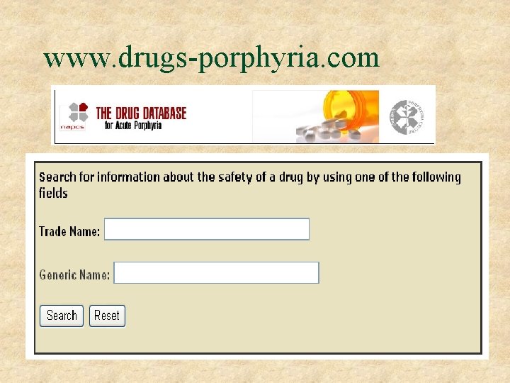 www. drugs-porphyria. com 