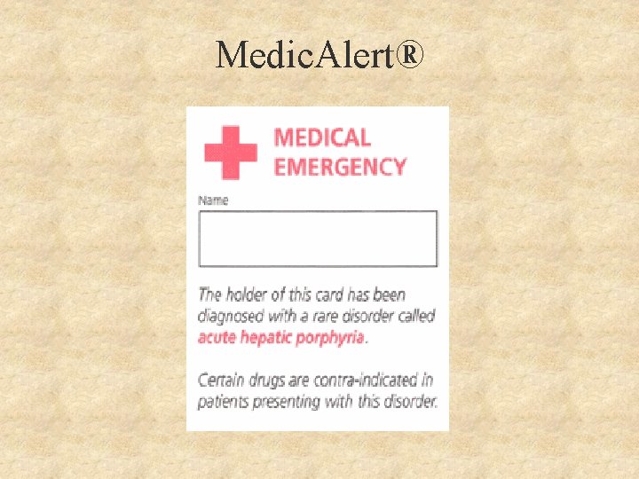 Medic. Alert® 