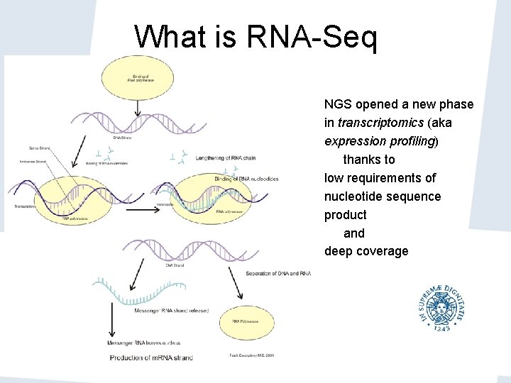 What is RNA-Seq NGS opened a new phase in transcriptomics (aka expression profiling) thanks What is RNA-Seq NGS opened a new phase in transcriptomics (aka expression profiling) thanks