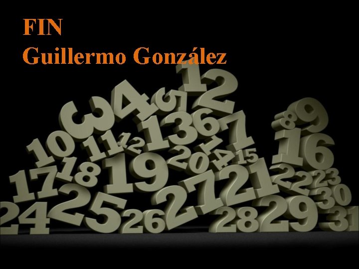 FIN Guillermo González 