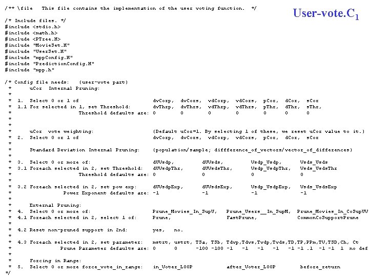 /** file This file contains the implementation of the user voting function. */ User-vote.