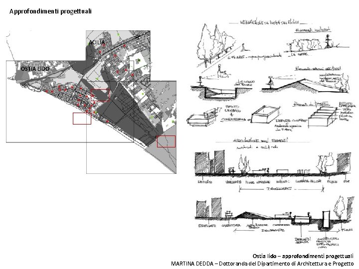 Approfondimenti progettuali ACILIA OSTIA LIDO Ostia lido – approfondimenti progettuali MARTINA DEDDA – Dottoranda