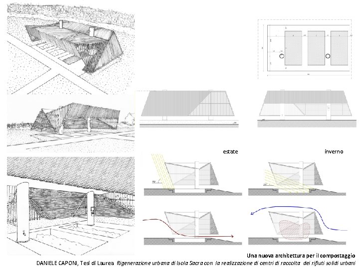 estate inverno Una nuova architettura per il compostaggio DANIELE CAPONI, Tesi di Laurea Rigenerazione