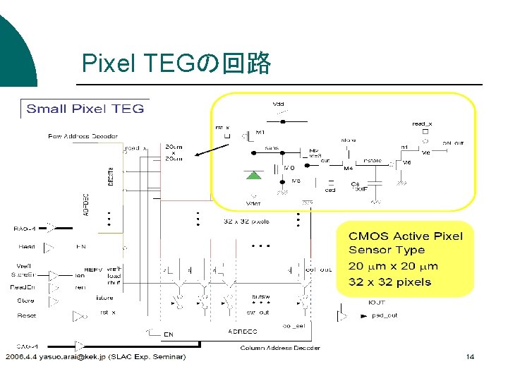 Pixel TEGの回路 