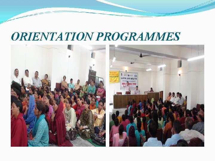 ORIENTATION PROGRAMMES 