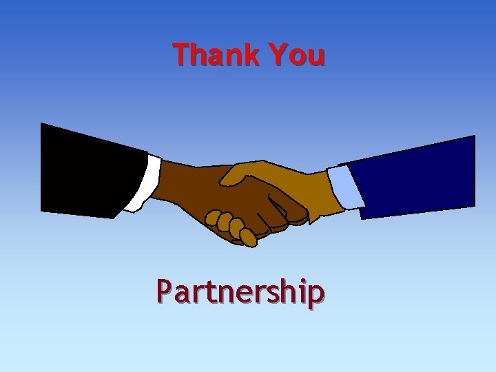Thank You Partnership Thank You Partnership
