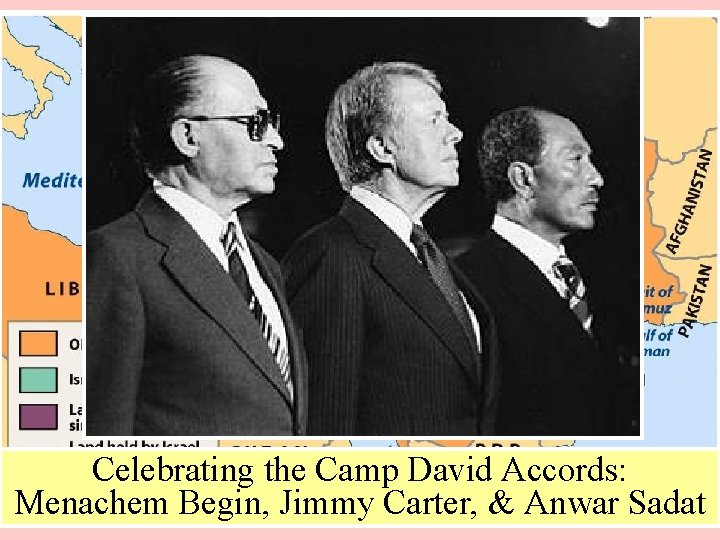 Celebrating the Camp David Accords: Menachem Begin, Jimmy Carter, & Anwar Sadat 