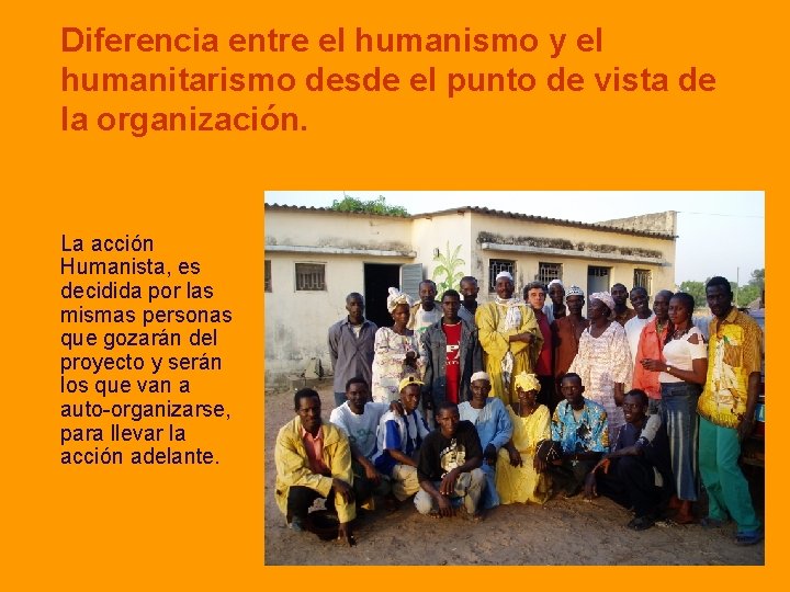 Diferencia entre el humanismo y el humanitarismo desde el punto de vista de la