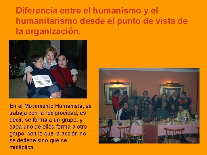 Diferencia entre el humanismo y el humanitarismo desde el punto de vista de la