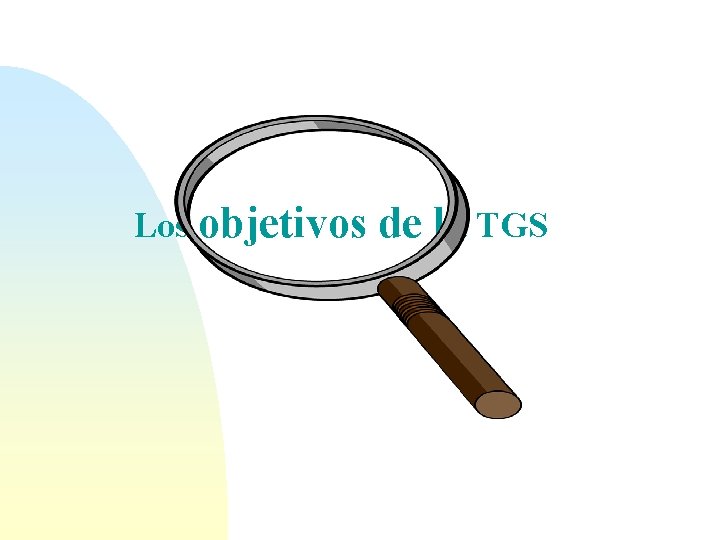 Los objetivos de la TGS 