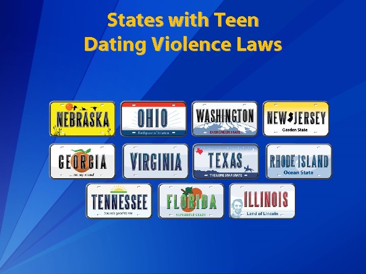 States with Teen Dating Violence Laws 