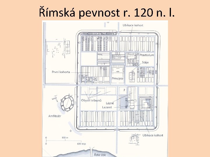 Římská pevnost r. 120 n. l. 