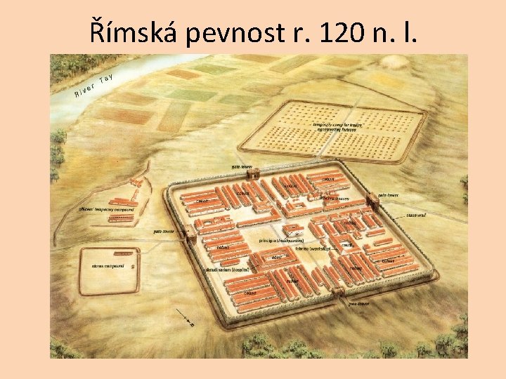 Římská pevnost r. 120 n. l. 