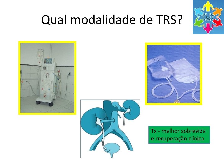 Qual modalidade de TRS? Tx - melhor sobrevida e recuperação clínica 