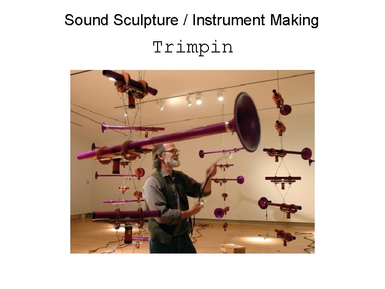 Sound Sculpture / Instrument Making Trimpin 