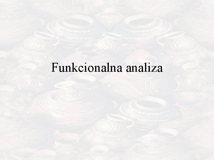 Funkcionalna analiza 