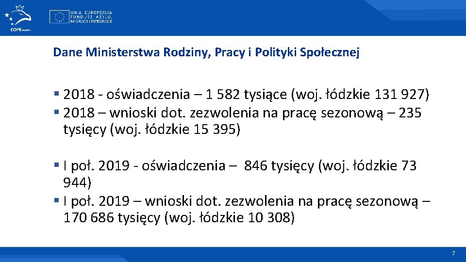 Dane Ministerstwa Rodziny, Pracy i Polityki Społecznej § 2018 - oświadczenia – 1 582