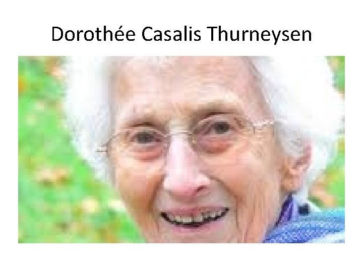 Dorothée Casalis Thurneysen 