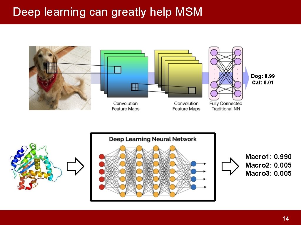 Deep learning can greatly help MSM Dog: 0. 99 Cat: 0. 01 Macro 1: