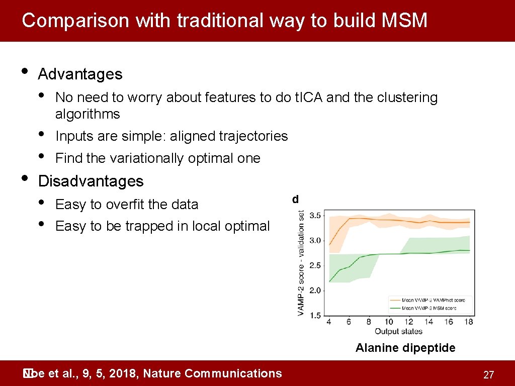 Comparison with traditional way to build MSM • • Advantages • No need to