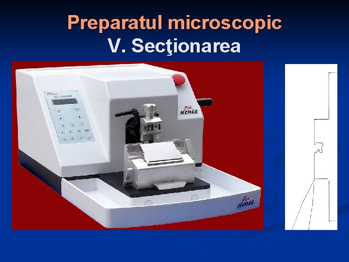 Preparatul microscopic V. Secţionarea 