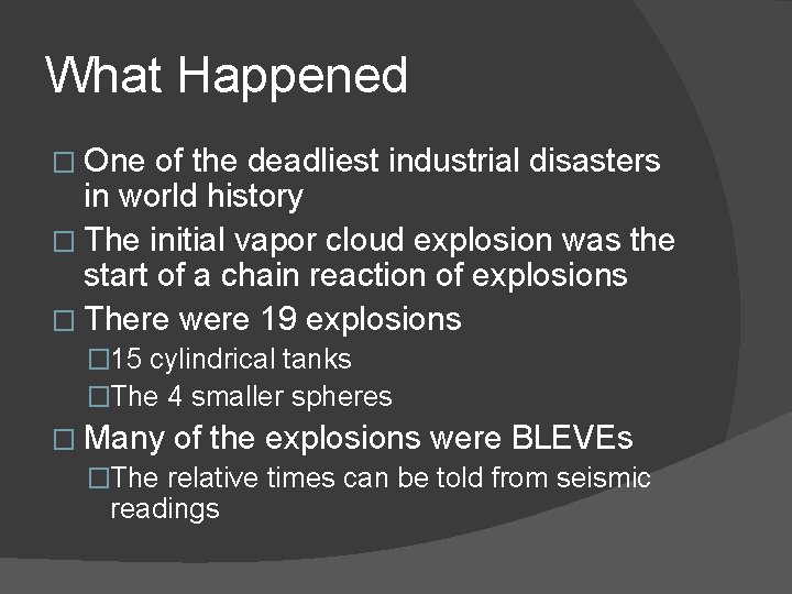 What Happened � One of the deadliest industrial disasters in world history � The What Happened � One of the deadliest industrial disasters in world history � The