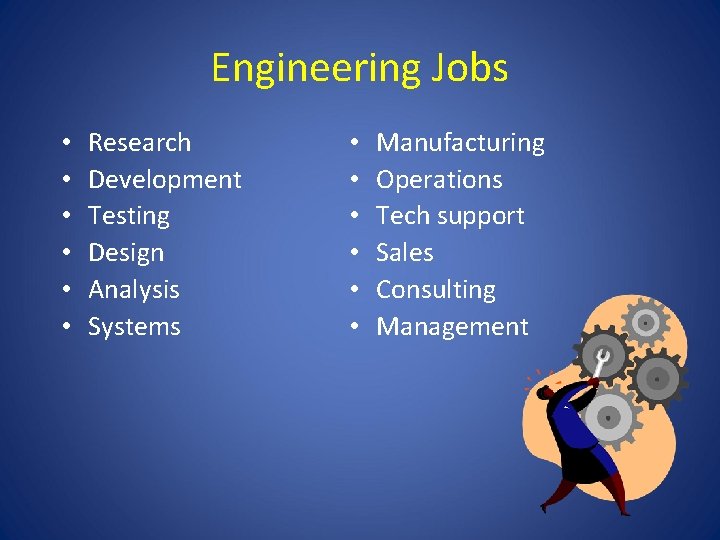 Engineering Jobs • • • Research Development Testing Design Analysis Systems • • •