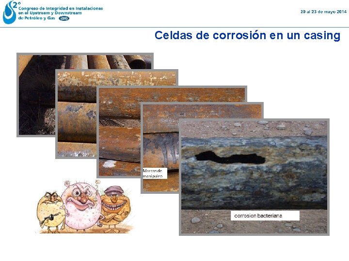 Celdas de corrosión en un casing 