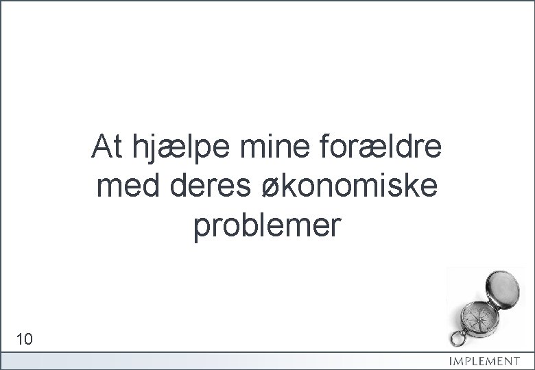 At hjælpe mine forældre med deres økonomiske problemer 10 