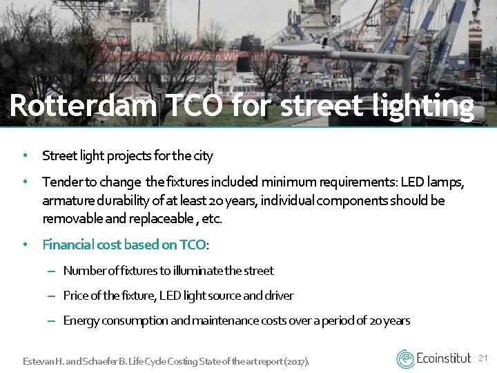 Rotterdam TCO for street lighting • Street light projects for the city • Tender Rotterdam TCO for street lighting • Street light projects for the city • Tender