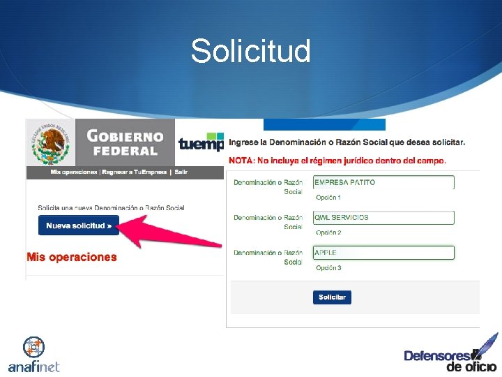 Solicitud 