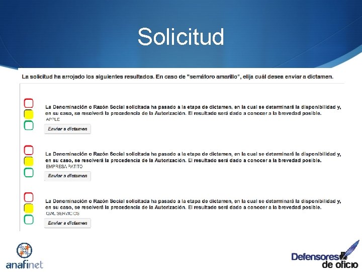 Solicitud 