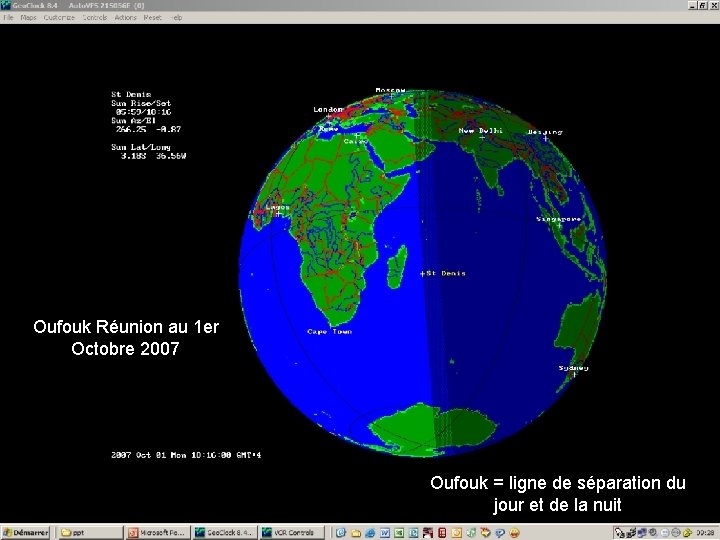 Oufouk Réunion au 1 er Octobre 2007 Oufouk = ligne de séparation du 25