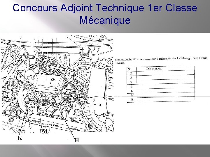 Concours Adjoint Technique 1 er Classe Mécanique 