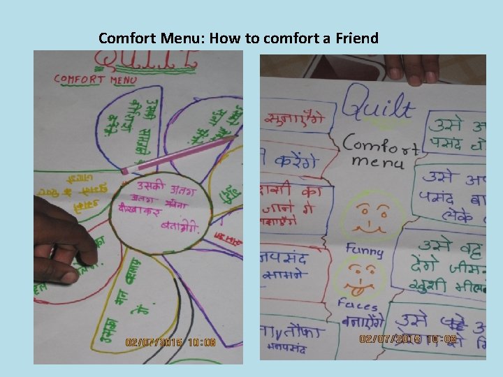 Comfort Menu: How to comfort a Friend Comfort Menu: How to comfort a Friend