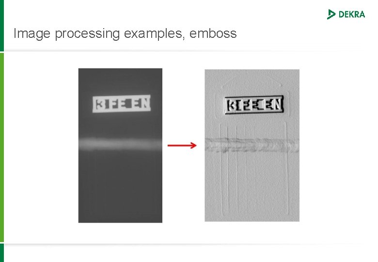 Image processing examples, emboss 