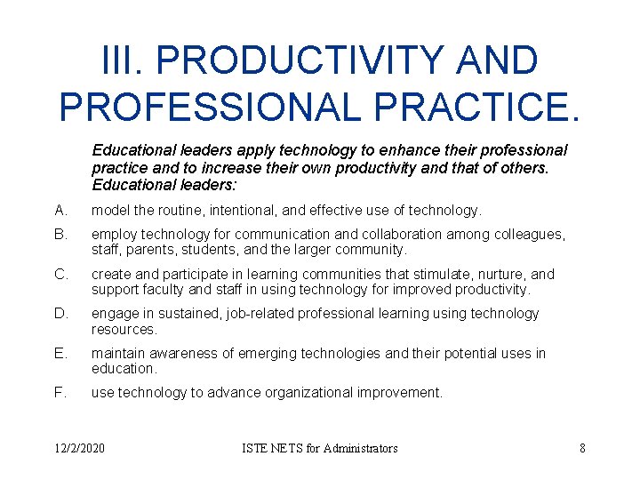My Portfolio Demonstrating ISTEs Educational Technology Standards and