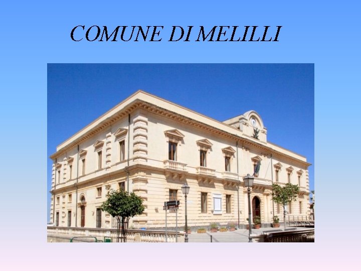 COMUNE DI MELILLI 