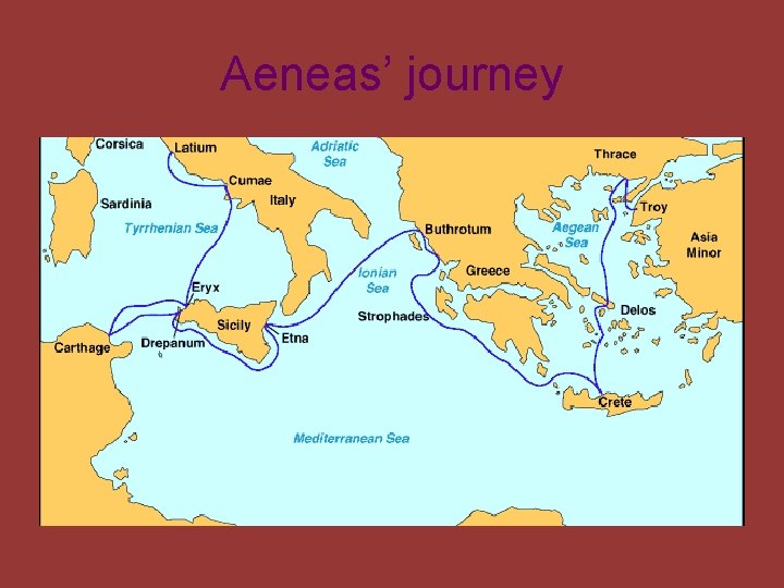 Aeneas’ journey 