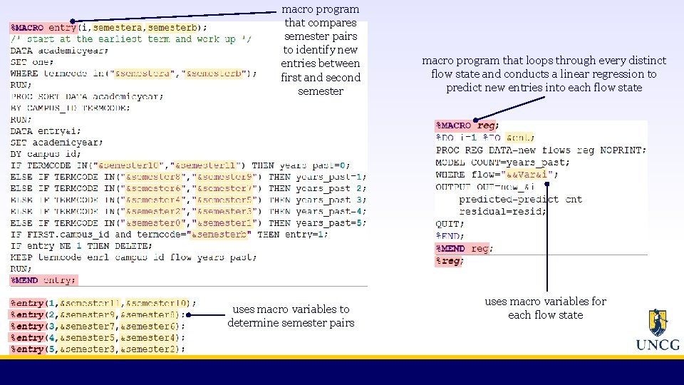 macro program that compares semester pairs to identify new entries between first and second