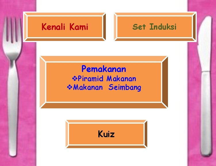 Kenali Kami Set Induksi Pemakanan v. Piramid Makanan v. Makanan Seimbang Kuiz 2 