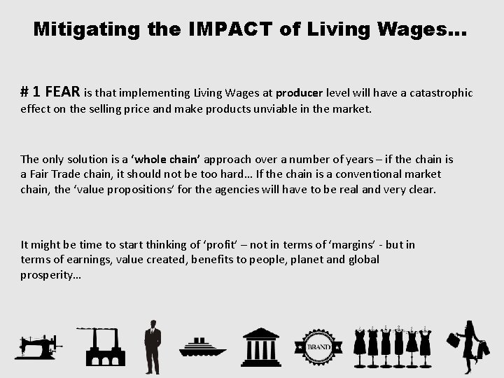 Mitigating the IMPACT of Living Wages… # 1 FEAR is that implementing Living Wages